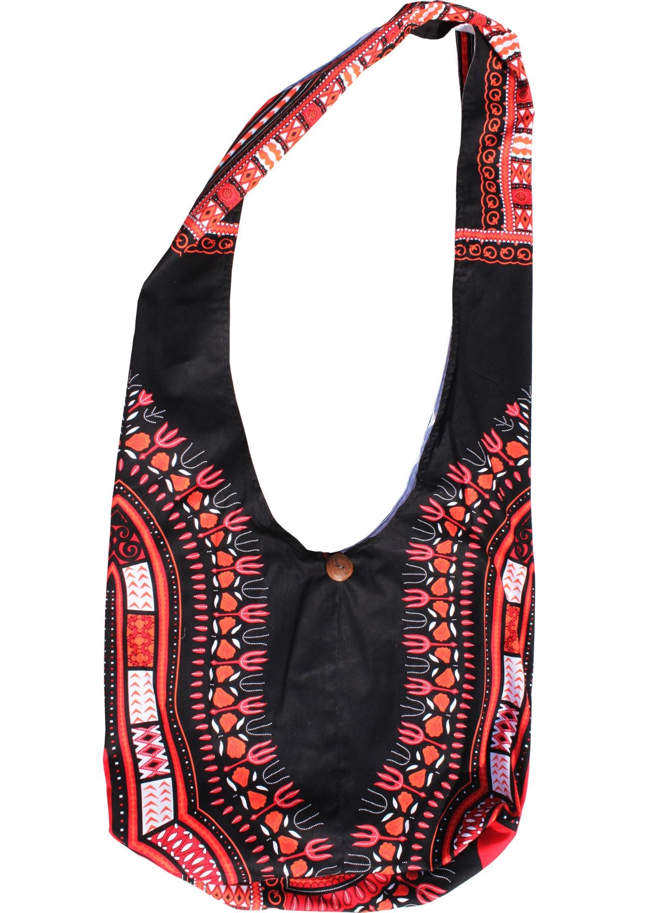 African Dashiki Monks Shoulder Bag - Long Strap