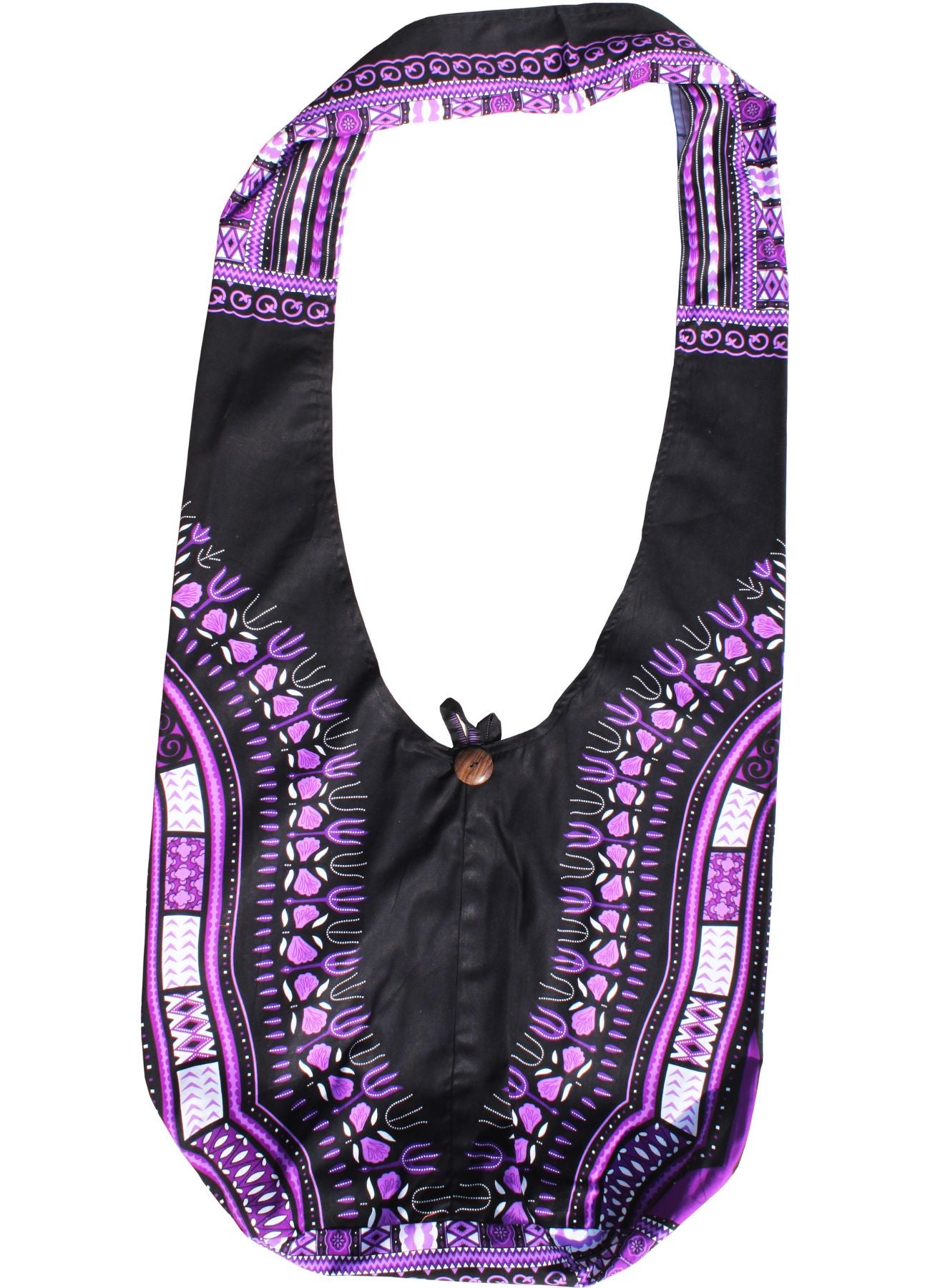 African Dashiki Monks Shoulder Bag - Long Strap