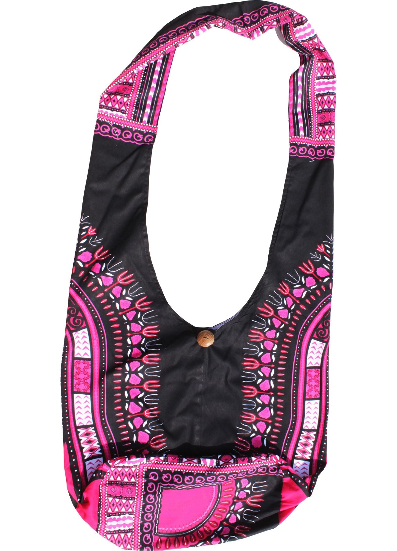 African Dashiki Monks Shoulder Bag - Long Strap
