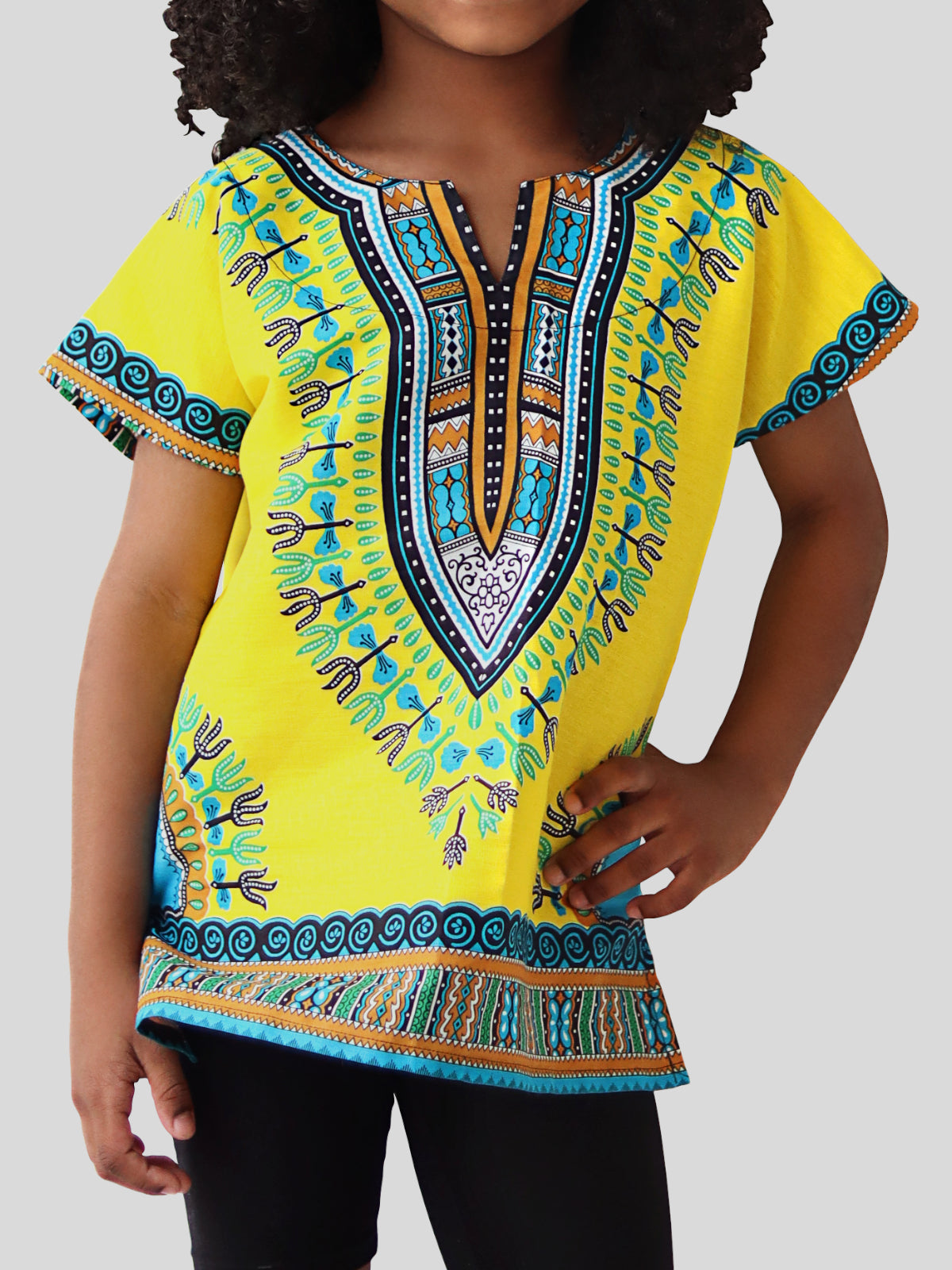 African Dashiki Children's Shirt Standard Cotton 100 % - Variety Colors