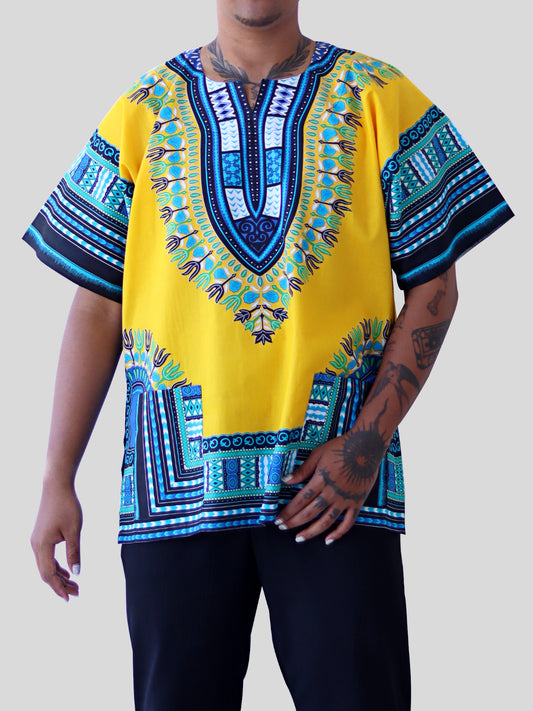 African Dashiki Unisex Shirt Standard Cotton 100% - Variety Colors