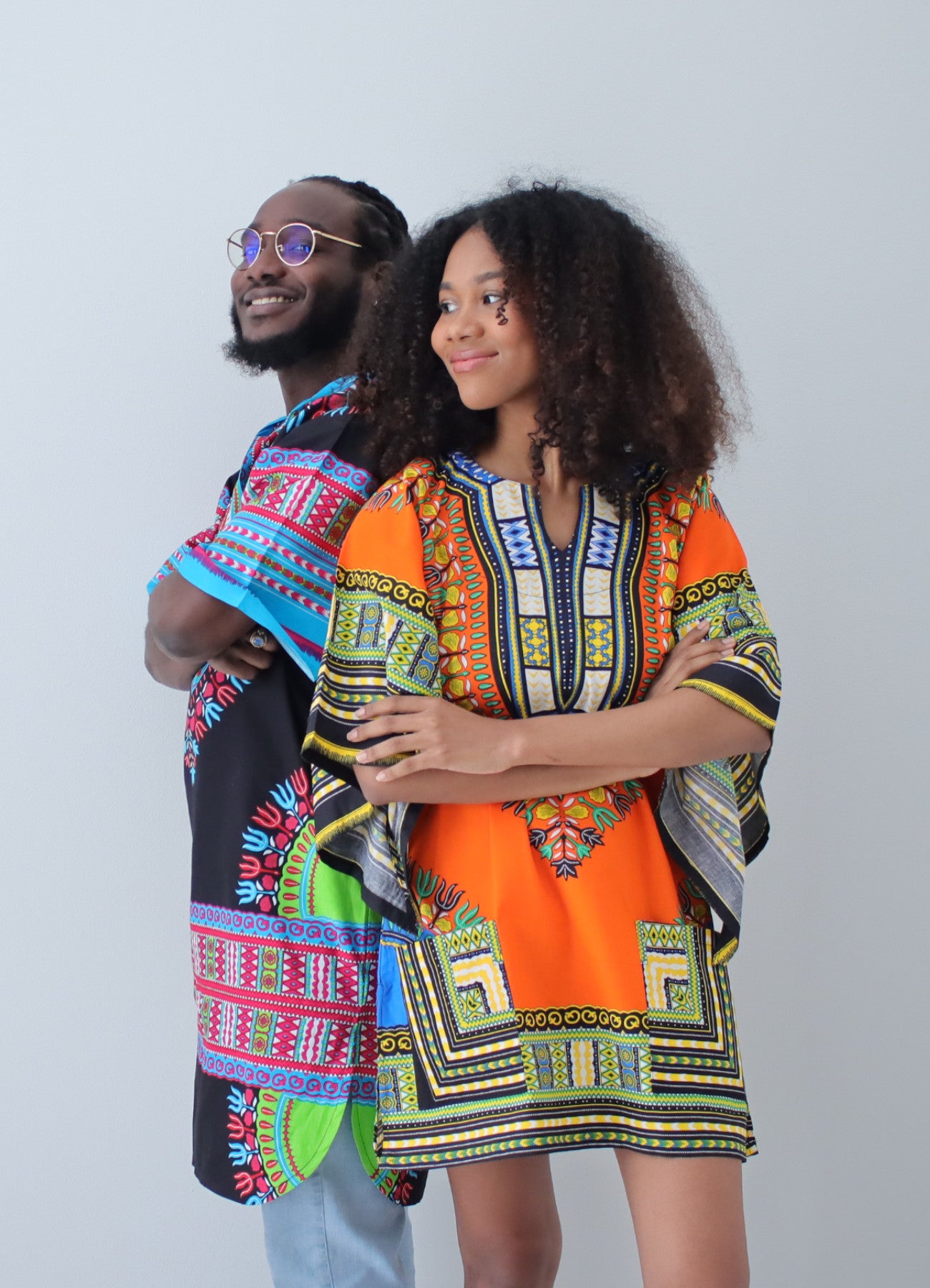 African Dashiki Womens Shirt - Big Witch Long Sleeves