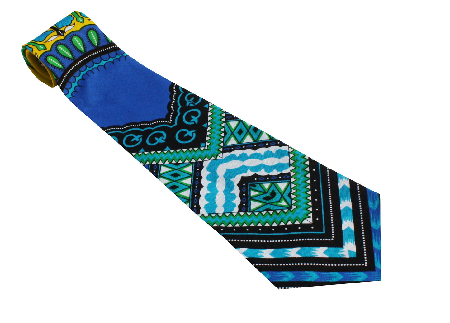 African Dashiki Necktie - Printed Cotton