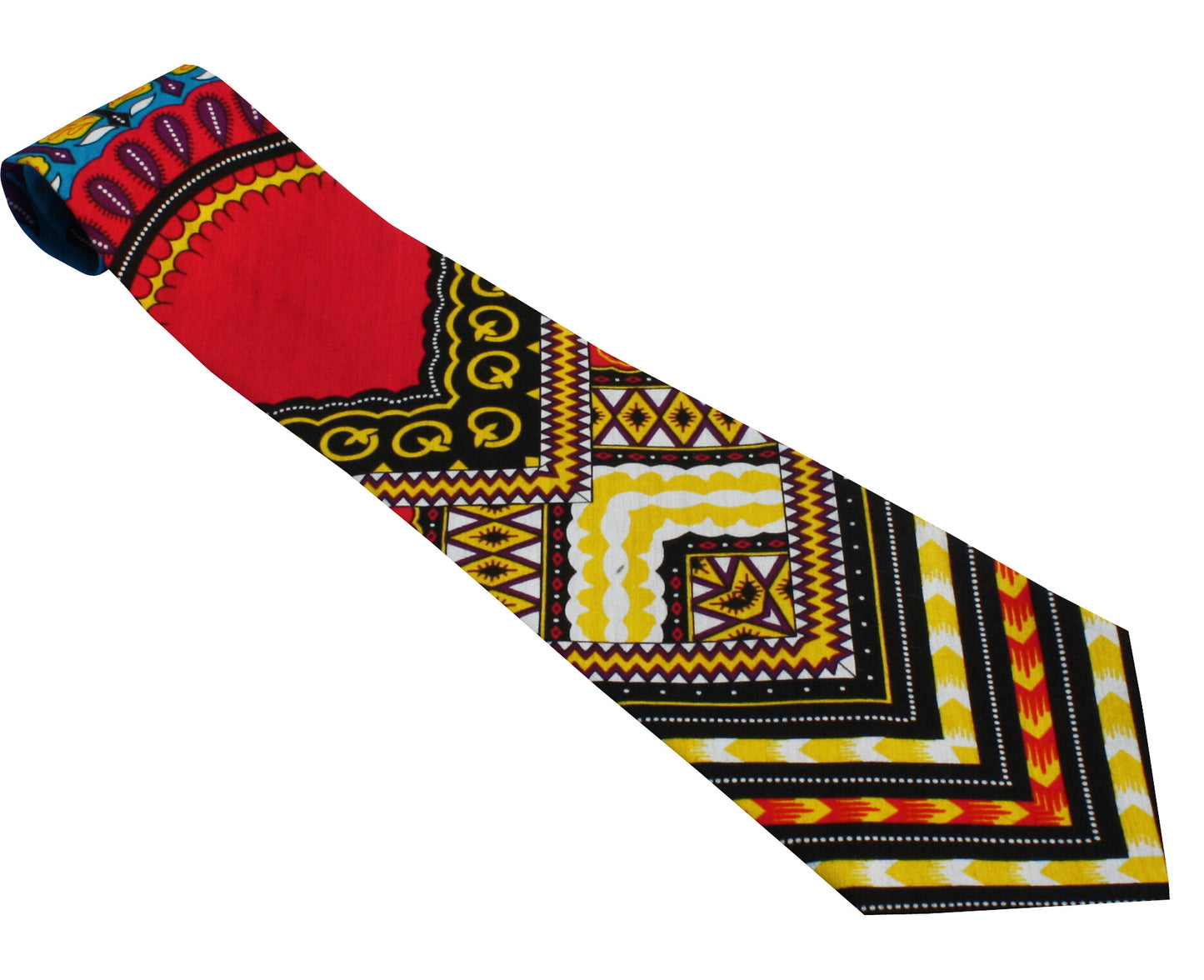 African Dashiki Necktie - Printed Cotton