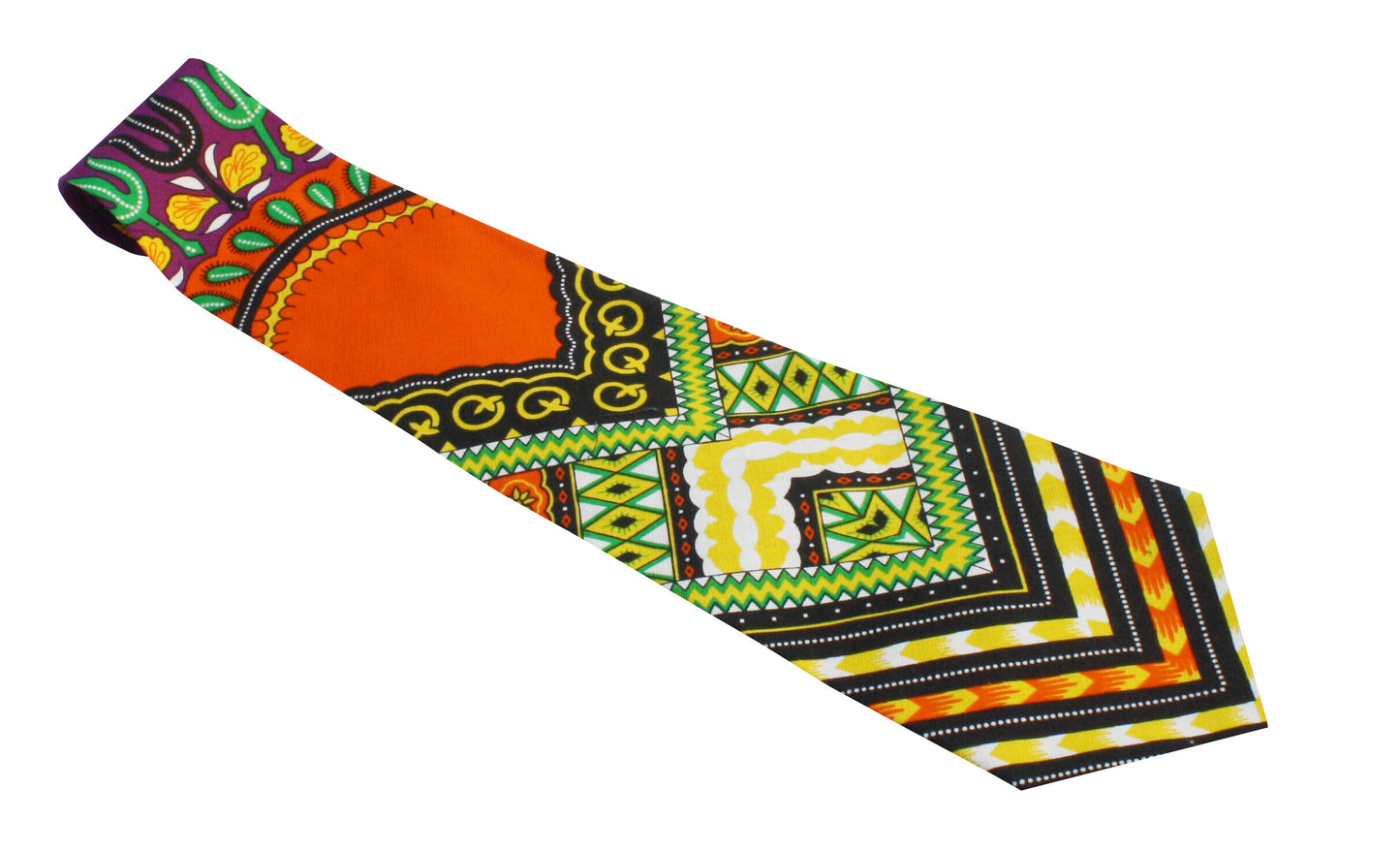 African Dashiki Necktie - Printed Cotton