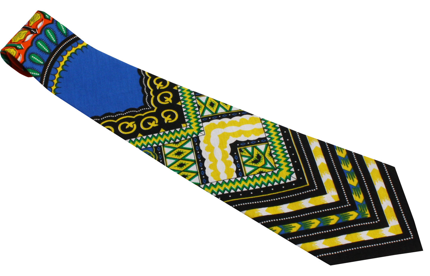 African Dashiki Necktie - Printed Cotton