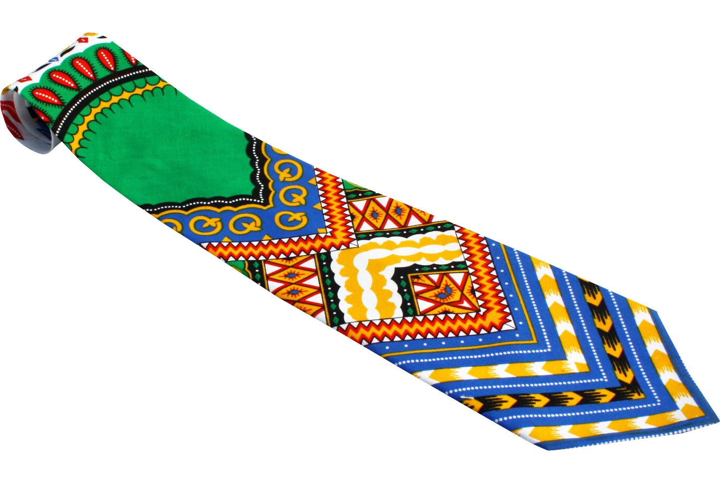 African Dashiki Necktie - Printed Cotton