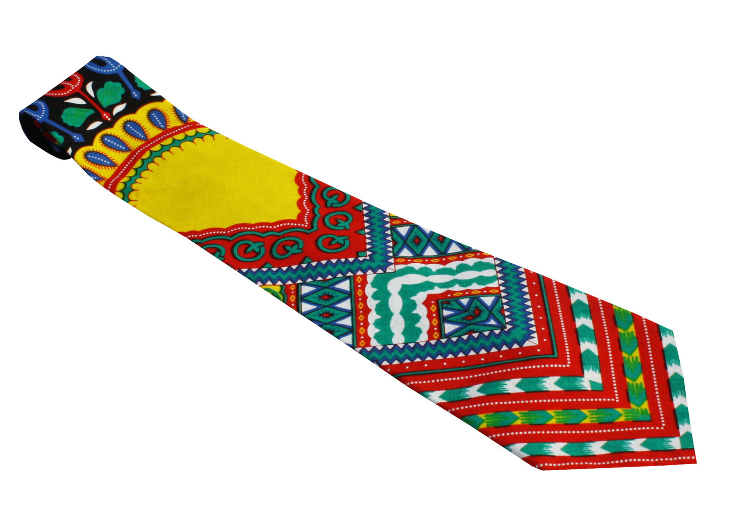 African Dashiki Necktie - Printed Cotton